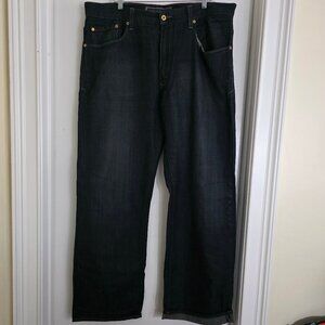Levi’s Men’s 569 Loose Straight Dark Wash Straight Leg Jeans Size 38/L34